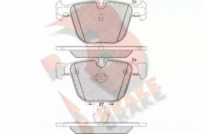R BRAKE rb1949 -  Комплект тормозных колодок, дисковый тормоз